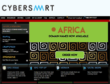 Tablet Screenshot of cybersmart.co.za